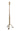 The tripod base offers stability to the 28” tall candlestick, while its tapered silhouette adds a daintiness despite its imposing height and weighted composition. A perfect design balance between heirloom and modern, this piece is a stunning addition as a muted metallic for any event or luxurious living space. Try pairing with the 23” Antique Gold Candlestick for a tiered grouping ideal for framing a mantel or as a collection for an overstated romantic centerpiece.