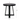 This black side table is certain to add character to your space with its rounded surface and uniquely modern overlapping cross-legged frame. Measuring 23D x 16H, it can comfortably hold snacks, magazines, books, decorative accents, and much more. The muted colorway of the tabletop and frame also ensures that the table can complement almost all interior styles.