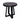 This black side table is certain to add character to your space with its rounded surface and uniquely modern overlapping cross-legged frame. Measuring 23D x 16H, it can comfortably hold snacks, magazines, books, decorative accents, and much more. The muted colorway of the tabletop and frame also ensures that the table can complement almost all interior styles.