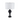 Crafted from a sturdy mix of iron and mango wood, this contemporary table lamp features a black and gray hue, a unique shape including a pedestal base and spherical ball in the middle of the frame, and a classic shade. An ideal size for your bedside table, a desk in your study, or a living room end table, it will catch the eye of your guests from any location. Measurements: 26H x 16D x 16W.