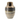 Earth tones are given modern texture in the effortless look of this urn vase. A swirly pattern in neutral tones is complemented by a brass band. Its versatile shape, brown and copper finish, and appealing contemporary look make this vase a classic addition to any surface.