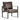 Take a break while you wait, relaxing on this sultry and inviting Rusledge Accent Chair. The cushioned back lets you rest into the support, while the black rubberwood finished arms and legs keep this chair serious, too. It's a perfect chair for extra guests or any spot in your home that could use an extra seat, with alluring dark brown faux leather upholstery and classic traditional styling.
