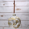 Enhance your holiday decor with our 100mm Glass Ball Ornament in Gold/Clear. This elegant ornament features a beautiful blend of clear glass and shimmering gold accents, creating a sophisticated look that catches the light beautifully.