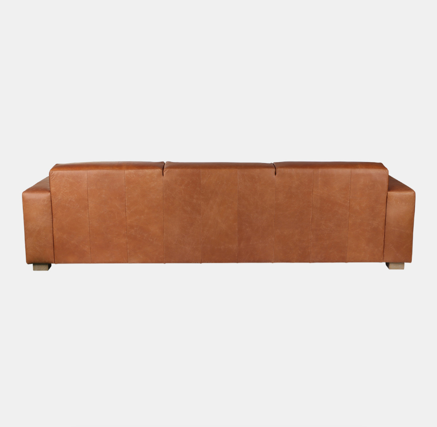 111" THEODORE TOP GRAIN LEATHER SOFA