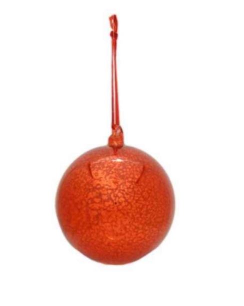 Add a festive touch to your holiday decor with our 120mm Hand Blown Top Mercury Glass Ornament in Red. This exquisite ornament features a rich, vibrant red hue that beautifully captures and reflects light, creating a warm and inviting glow.