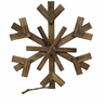 Make the most of your Christmas tree decorating with a wood snowflake ornament. This ornament is made from strong fir wood and adds nice color to your decor arrangement. This ornament also makes for a great gift or stocking stuffer.