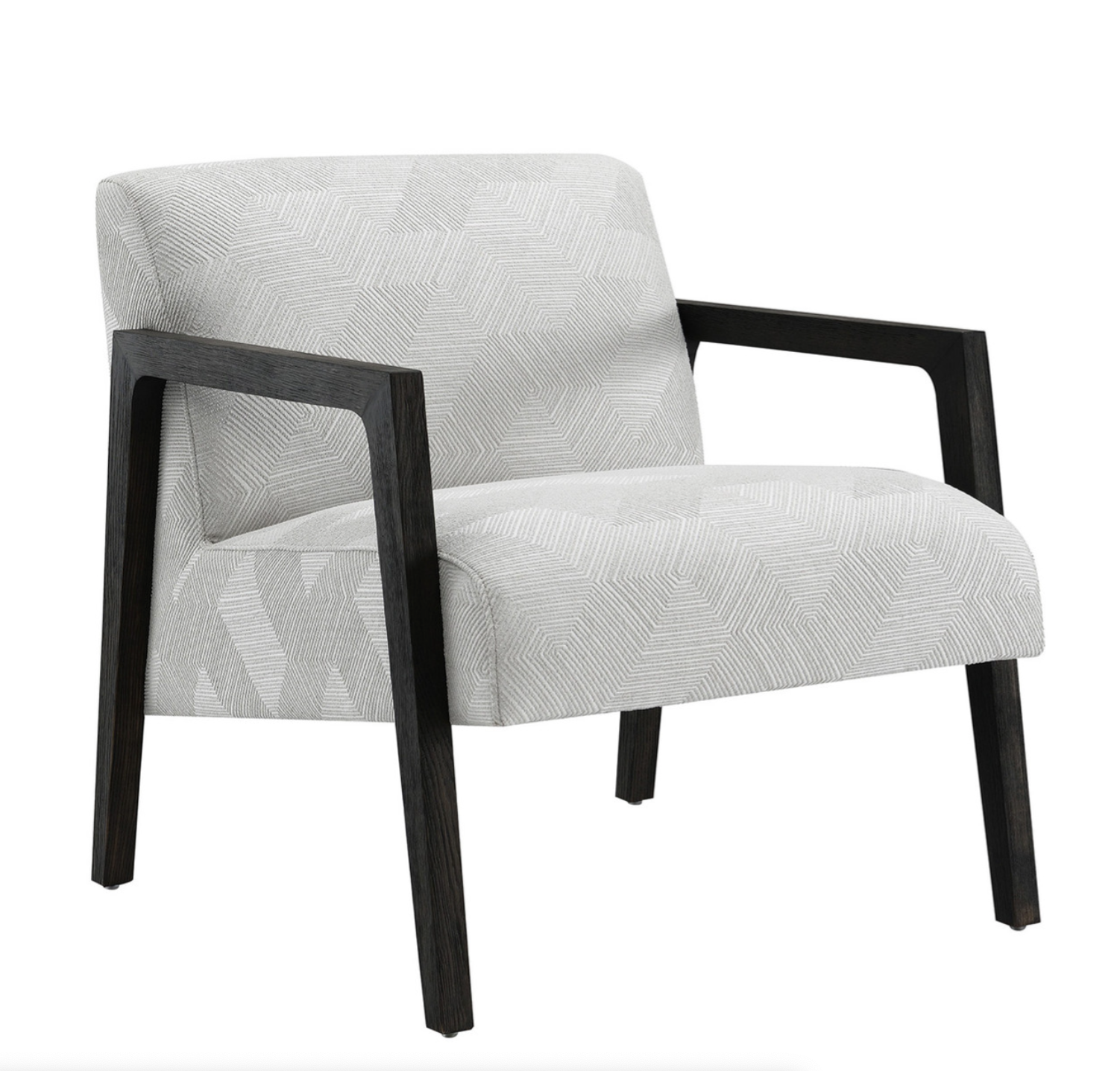 Elevate your living space with the sophisticated charm of the 28" Brunner Accent Chair. This exquisite piece features a striking white and black multi-color pattern, perfectly embodying the modern Tribeca trend.&nbsp;