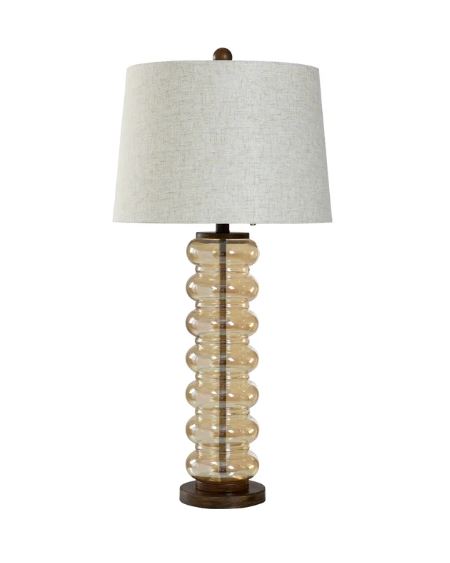 The 33" Opulence Glass Transitional Table Lamp exudes timeless elegance with its elongated glass base and sleek silhouette. Perfectly blending classic and contemporary styles, this lamp adds sophistication to any space. Its generous height and versatile design make it ideal for console tables, bedside tables, or living room accents, providing both functional lighting and a statement piece for your decor.