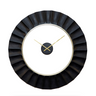 The Fenn Wall Clock features a striking black finish that effortlessly complements any interior style, from contemporary to traditional. The clock's primary material, rich mango wood, is known for its durability and unique grain patterns, adding a touch of natural beauty to your space. The MDF backing provides additional strength and stability, ensuring this clock will be a lasting addition to your home.