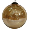 Introducing our stunning 6" Light-Catching Gold Glass Ornament, complete with a beautiful brass cap. This elegant piece effortlessly combines simplicity with sophistication, making it the perfect addition to your holiday decor.