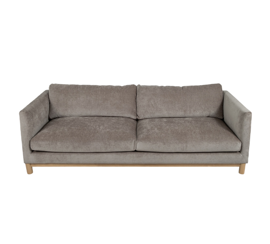 94" Bennett Sofa, Gray/green