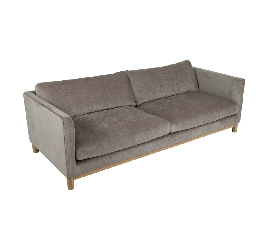 94" Bennett Sofa, Gray/green