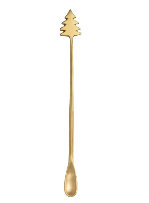 Add a festive touch to your holiday celebrations with our 9" Brass Cocktail Spoon, featuring a delightful Christmas Tree handle. Made from high-quality brass, this elegant spoon is both durable and stylish, perfect for stirring and layering your favorite cocktails.