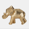 The Geometric Elephant is crafted from durable polyresin, giving it a refined metallic gold sheen that catches the light beautifully. Its unique geometric shape combines elegance with a modern flair, making it a versatile addition to both boho and glam interiors.