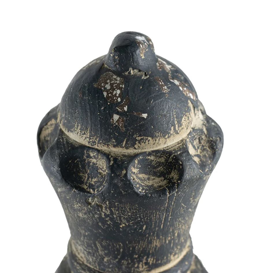 Add new life to your home decor with the stylish Finial decorative accent. With wonderful shape and texture, this decorative ornament is sure to be a welcome addition to any decor. From the Florence de Dampierre Collection. Made of magnesia. Measures: 10"L x 10"W x 20"H