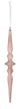 Antique Blush Glass Icicle Ornament