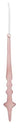 Antique Blush Glass Icicle Ornament