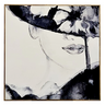 With its large square silhouette, black and white colorway and wispy facial details, this wall art piece is sure to strike a conversation between your guests. It will certainly not go unnoticed as a centerpiece in your living room, dining room, hallway, bedroom or kitchen. The neutral black and white hues also ensure that this piece can complement a wide variety of interior styles.