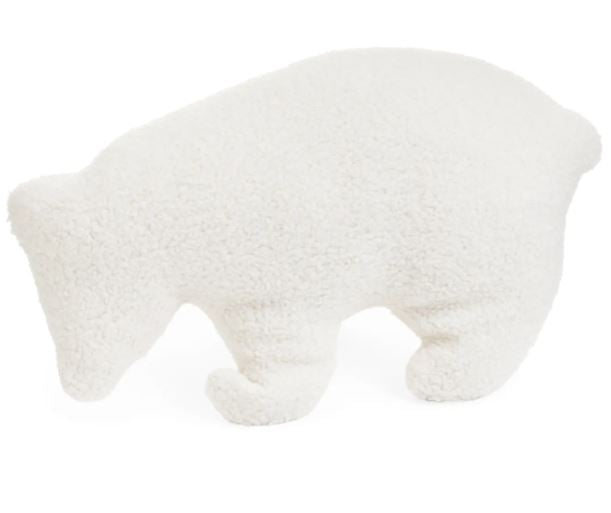 Add a touch of whimsy to your decor with our Bear Shape Cushion, perfectly sized at 14x20 inches. Crafted from soft, plush polyester, this adorable cushion provides both comfort and charm, making it an ideal addition to your living room, nursery, or play area. Its delightful bear shape invites cozy cuddles and playful moments, while the crisp white fabric easily complements any color scheme.