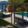 The SKY collection simply started with a nice chaise lounge but...people loved it and since sky has no limits, we’ve added nice seating and a lovely cabana to the family. All structures are made of 100% recyclable aluminum, it looks sturdy, and it is! Well-tailored upholstery is dressed in COUTUREtex all-weather proprietary fabric, now sit back and relax.