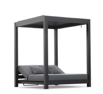 The SKY collection simply started with a nice chaise lounge but...people loved it and since sky has no limits, we’ve added nice seating and a lovely cabana to the family. All structures are made of 100% recyclable aluminum, it looks sturdy, and it is! Well-tailored upholstery is dressed in COUTUREtex all-weather proprietary fabric, now sit back and relax.