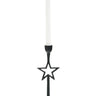 Add a celestial touch to your decor with our Black Star Candle Holder. Crafted from durable metal, this eye-catching piece features a stylish star design that casts beautiful shadows when lit. Perfect for holding tealights or votive candles, it creates a warm and enchanting atmosphere in any room.