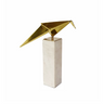 Taking inspiration from the timeless artform of origami, the Close To You Origami Statuary provides a modern spin to the origami artform. The stunning gold bird structured a top of the white marble base allows this statuary to be the perfect addition to a chic styled office or sophisticated living room. Finish the look by pairing the Origami Statuary with its two counter parts.