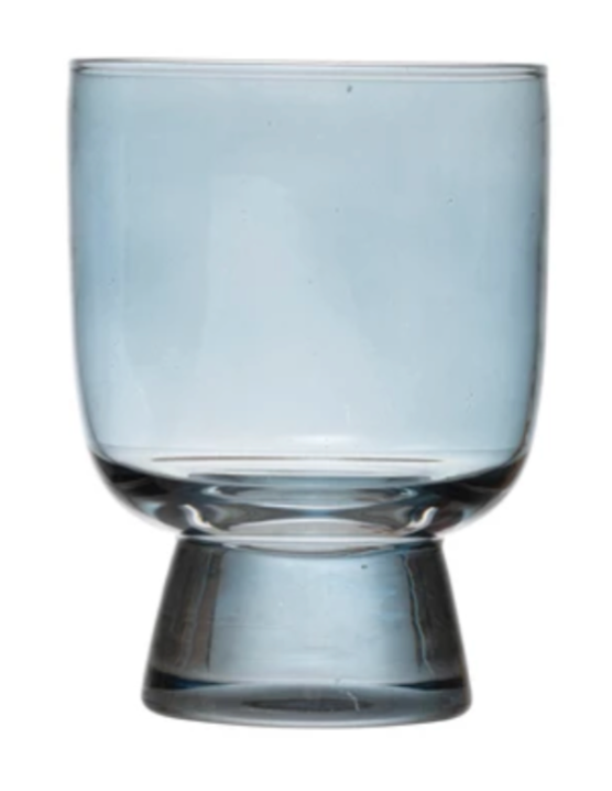 Clear glass tumbler