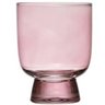 Pink glass tumbler