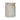 Wooden cylindrical stool with a textured surface on a white background