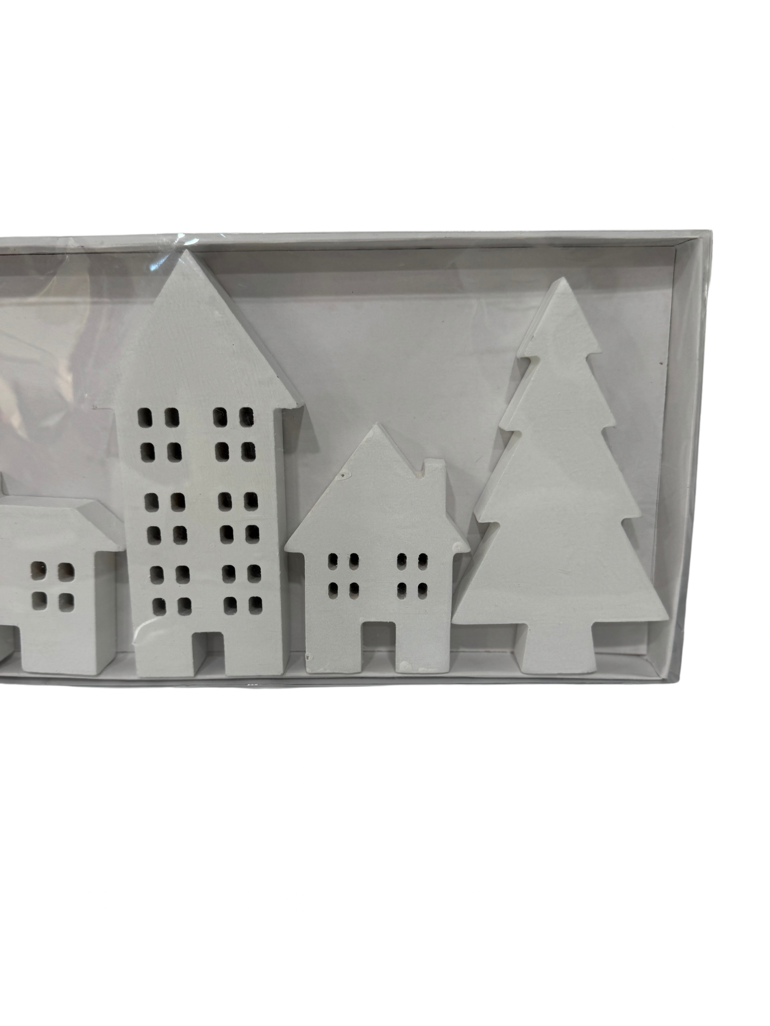 Create a cozy and inviting atmosphere with our White Wooden Deco Houses. This charming set features beautifully crafted houses in a crisp white finish, adding a touch of rustic elegance to your decor. Perfect for displaying on shelves, mantels, or tabletops, these decorative pieces are ideal for both seasonal and year-round styling.