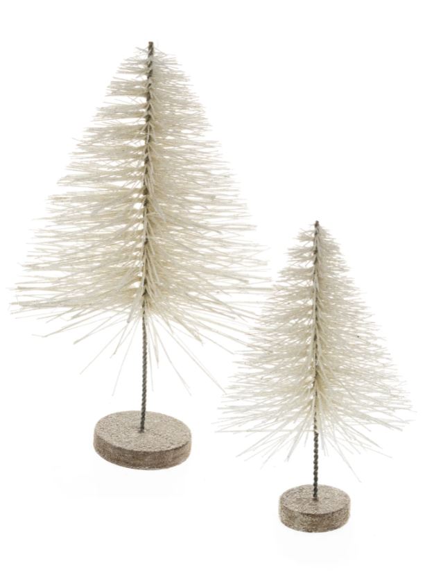 This charming piece features a soft off-white finish that adds a touch of elegance to your festive displays. The sturdy wood base provides stability and a rustic contrast, making it perfect for showcasing on mantels, tabletops, or as part of a holiday centerpiece. Its simple yet stylish design complements various decor styles, from traditional to contemporary. Celebrate the season with this delightful deco tree that brings warmth and a cozy vibe to your home!