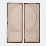 The Ecomix Fabric Wall Decor, Set of 2 offers a blend of texture and artistry, featuring handcrafted designs made from sustainable ecomix materials and fabric accents. Perfect for adding depth and dimension to your walls, these pieces bring a natural yet contemporary aesthetic to any room. Ideal for creating a gallery wall or as standalone accents, their versatile design complements a variety of decor styles.