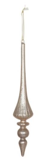 Elongated Mercury Glass Finial Ornament