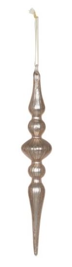 Elongated Mercury Glass Finial Ornament