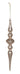 Elongated Mercury Glass Finial Ornament