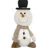 Bring festive cheer to your home with our adorable Fabric Sitting Snowman with a Big Head! This charming decoration features a soft, plush body and a whimsical oversized head, complete with a cheerful smile and cozy scarf. 