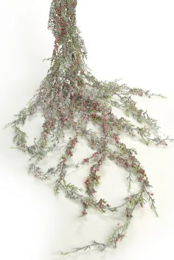 Transform your holiday decor with our Cedar Berries Garland. This lush and vibrant garland features a beautiful blend of realistic cedar foliage intertwined with charming berries, creating a warm and festive ambiance. 