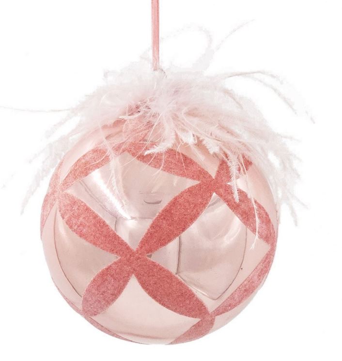 Xmas Ball Ornament, Pink