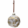 Enhance your holiday decor with our 100mm Glass Ball Ornament in Gold/Clear. This elegant ornament features a beautiful blend of clear glass and shimmering gold accents, creating a sophisticated look that catches the light beautifully.