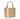 Brass padlock with a silver shackle on a white background