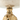 Close-up of a gold decorative object with a white background
