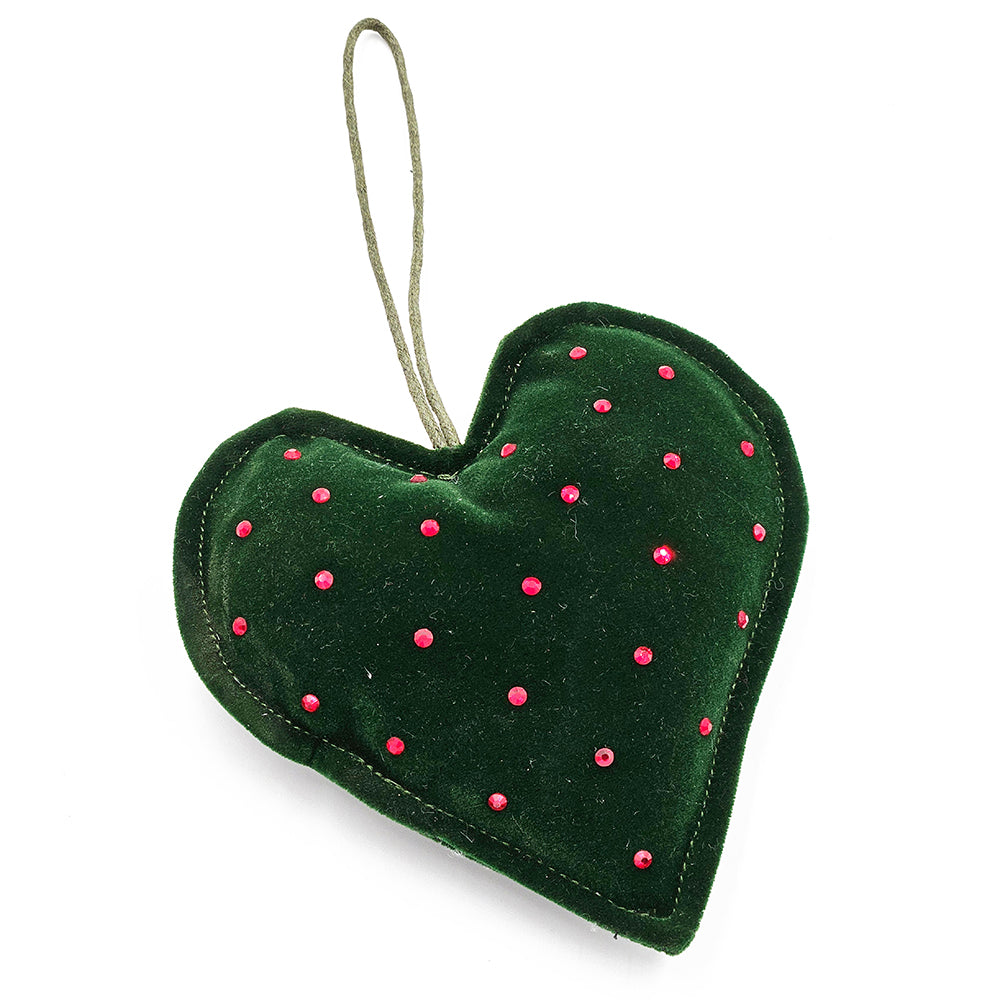 Celebrate the season with our 5.5" Heart Hanger made from soft polyester. This charming ornament features a classic heart design, perfect for adding a touch of love and warmth to your holiday décor.