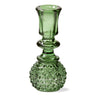 The candle holder features a unique reversible design, with one side for tea lights and the other side for taper candles. It is made from high-quality glass, which is durable and easy to clean.
