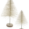 Elevate your holiday decor with our Large Deco Tree with Wood Base in Off White. This stunning piece features a chic off-white finish that adds sophistication to your festive displays.