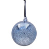 This beautiful ornament features a stunning delft blue finish that beautifully reflects light, creating a captivating shimmer on your Christmas tree. Its classic round shape and intricate mercury glass texture bring a timeless charm to your festive displays. Perfect for blending with traditional or modern styles, this ornament is a must-have for adding sophistication and color to your seasonal collection. Celebrate the season with this exquisite addition!