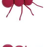 Metal ants in various colors including beige, pink, green, blue, and yellow, each with a whimsical decorative design.