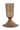 Bronze goblet-shaped candle holder