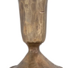 Bronze goblet-shaped candle holder