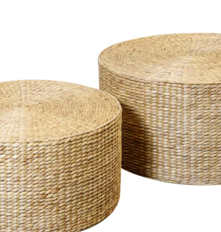 Nested Set of Two Round Coffee Tables. Perfectly designed to complement any decor, these tables provide a chic and functional addition to your home.